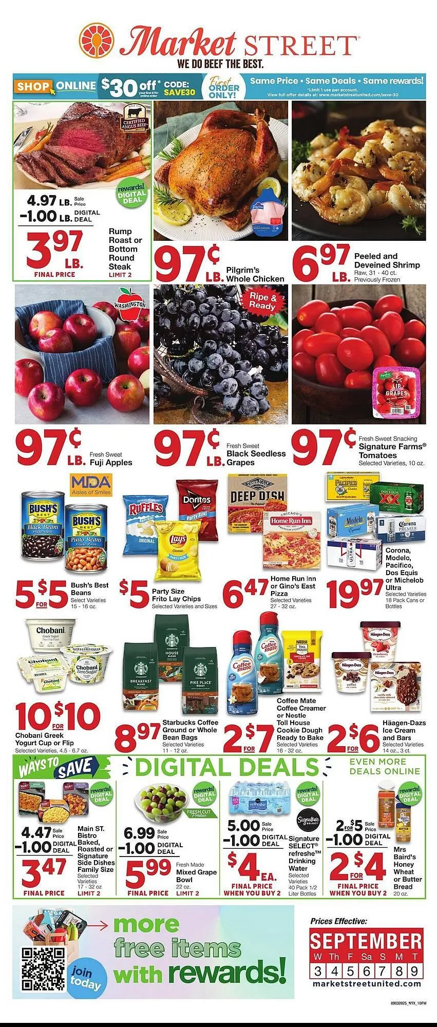 Weekly ad Market Street weekly ad from September 3 to September 9 2025 - Page 1