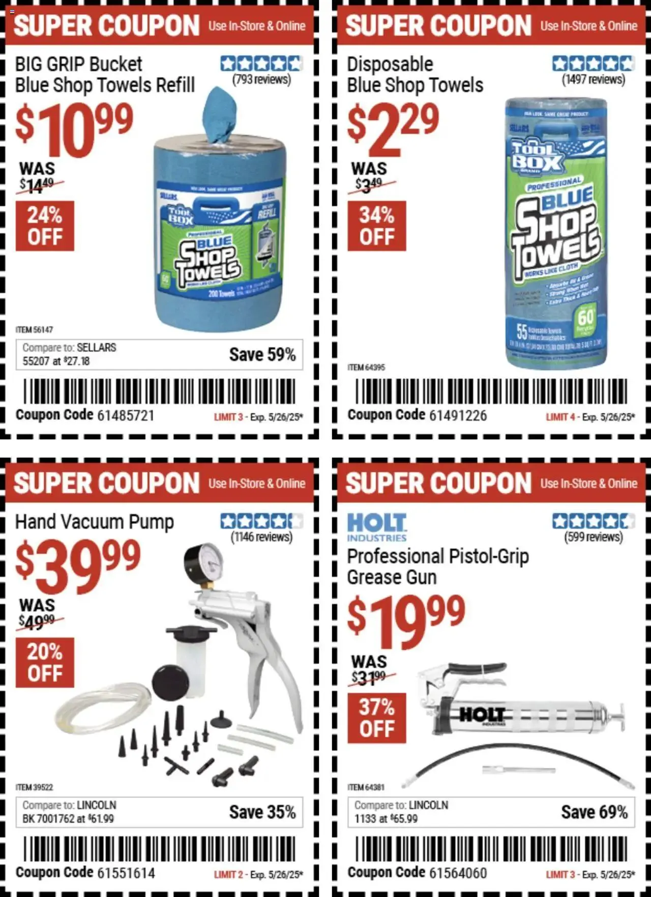 Weekly ad Harbor Freight Hot Coupon Deals from May 12 to May 26 2025 - Page 3