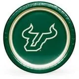 South Florida Bulls NCAA Round Paper Plates, 10", 85 ct.