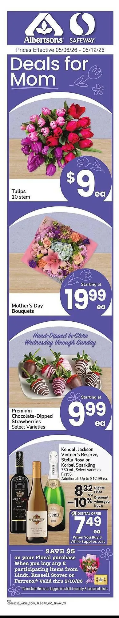 Weekly promotion Safeway weekly ad spanning from May 6 to May 12 2026 - Page 1 for Catalogue 365