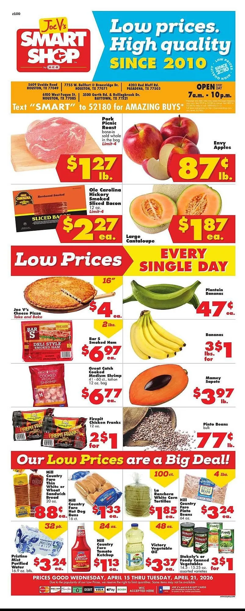 Weekly ad Joe V's Smart Shop weekly ad from April 15 to April 21 2026 - Page 1