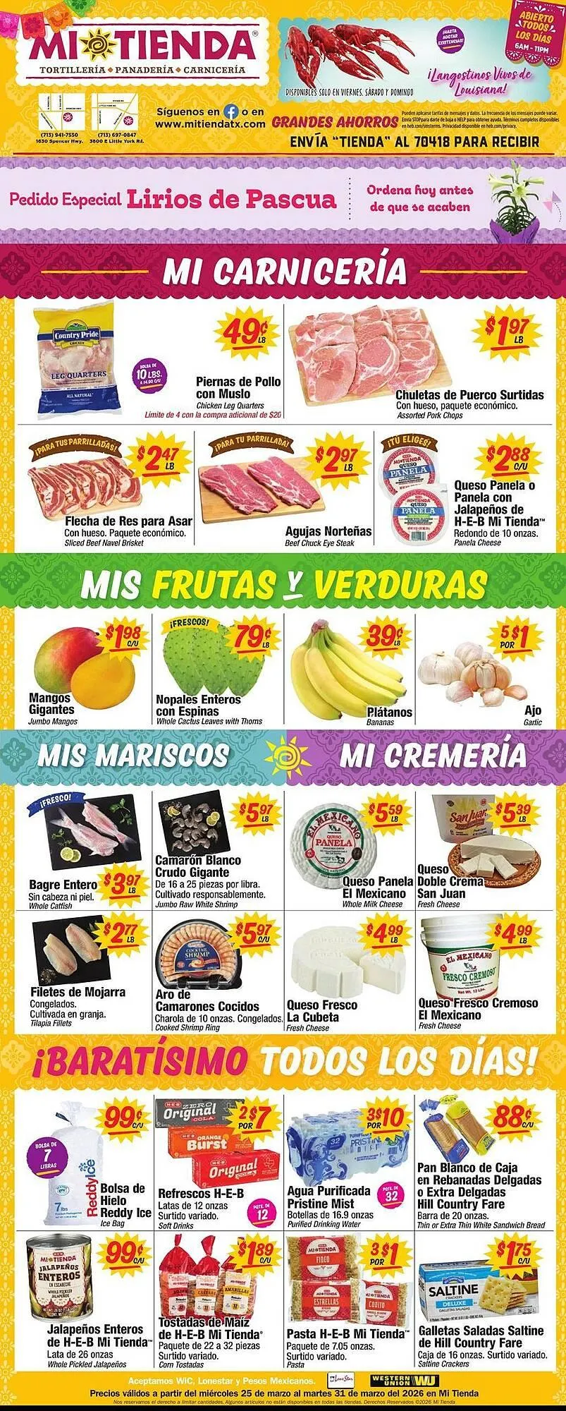 Weekly ad Mi Tienda weekly ad from March 25 to March 31 2026 - Page 1