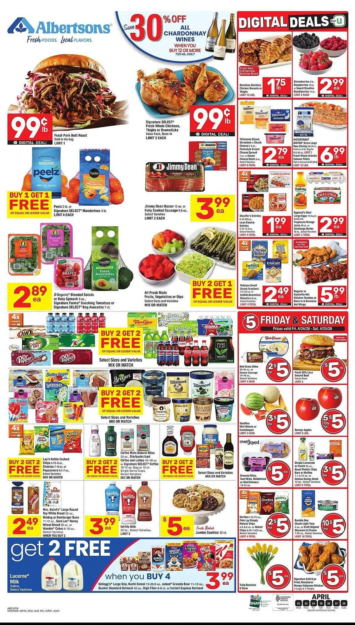 Weekly ad Albertsons weekly ad from April 22 to April 28 2026 - Page 1