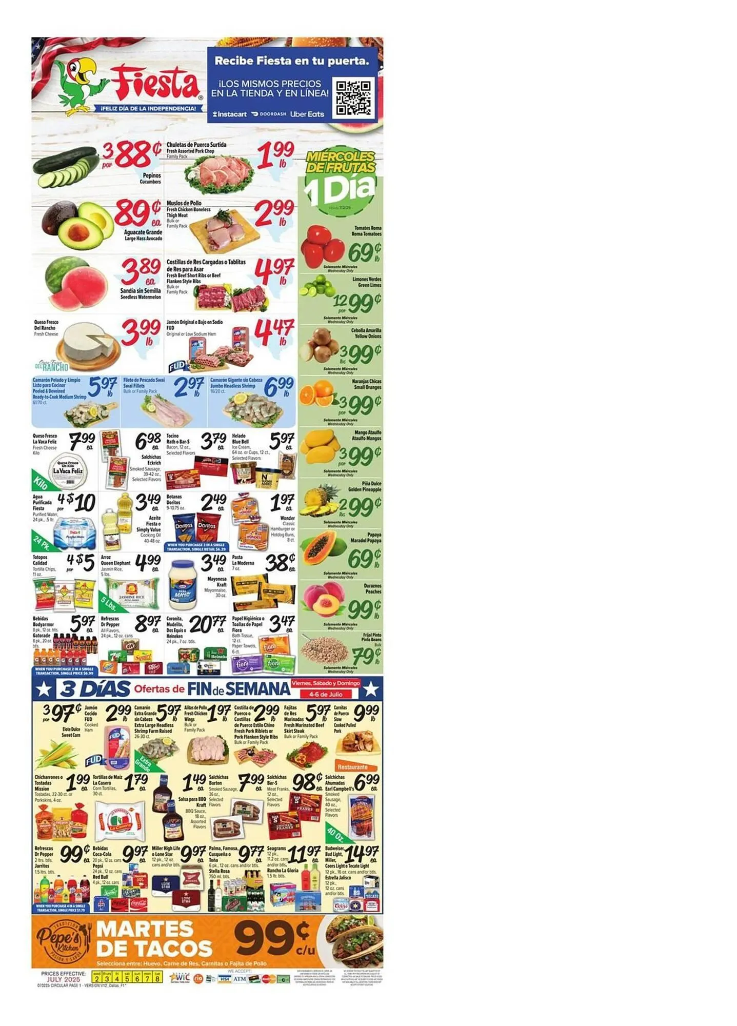 Weekly ad Fiesta Mart Weekly Ad from July 2 to July 8 2025 - Page 1