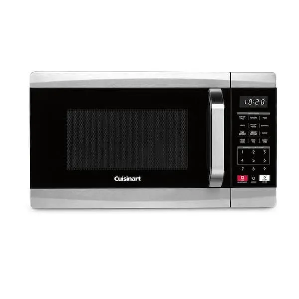 0.7 cu. ft. 700-Watt Countertop microwave in Black and Stainless Steel
