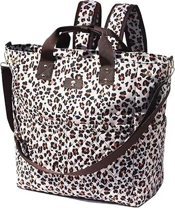 ESVAN Diaper Tote Bag Totepack Backpack Crossbody Bag 3 in 1 for Women Laptop Backpack Multifunctional with Insulated Pockets