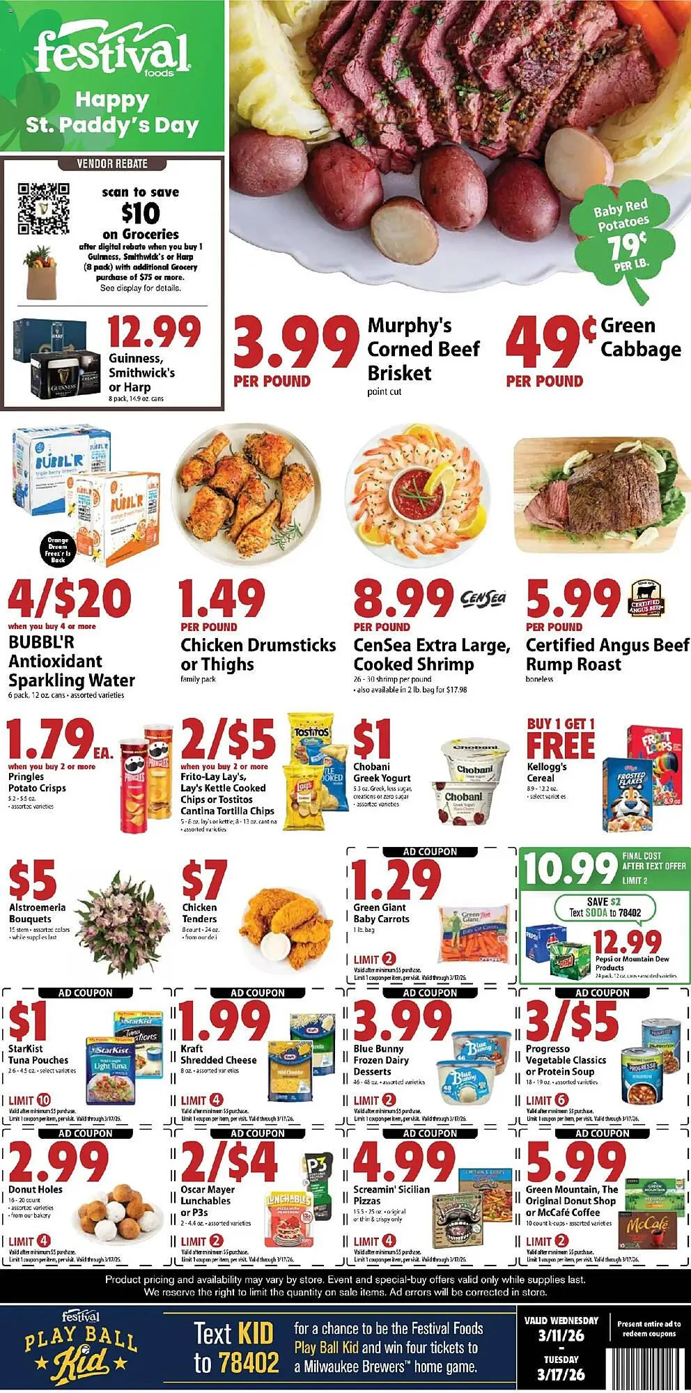 Weekly ad Festival Foods weekly ad from March 11 to March 17 2026 - Page 1