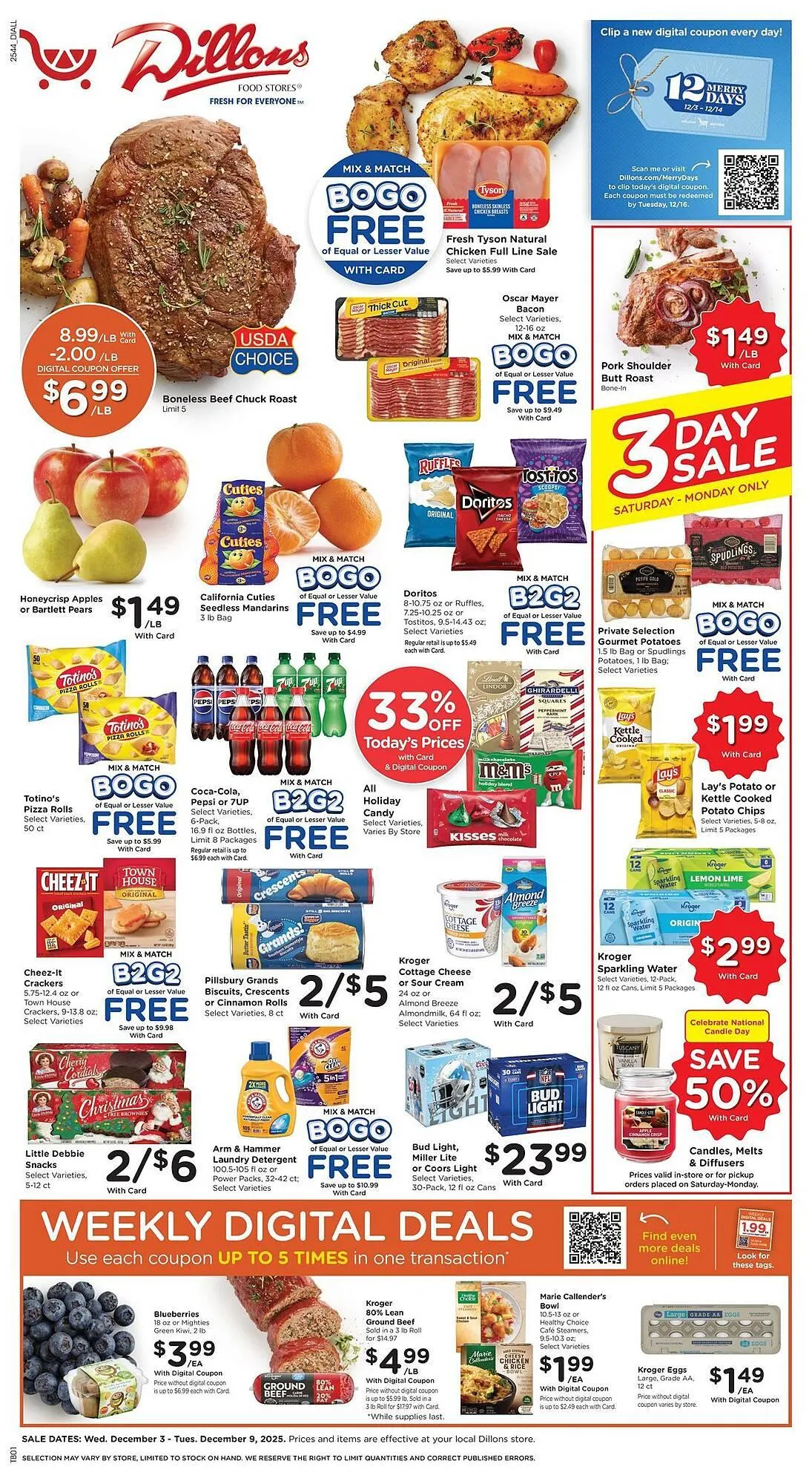 Weekly ad Dillons weekly ad from December 3 to December 9 2025 - Page 1