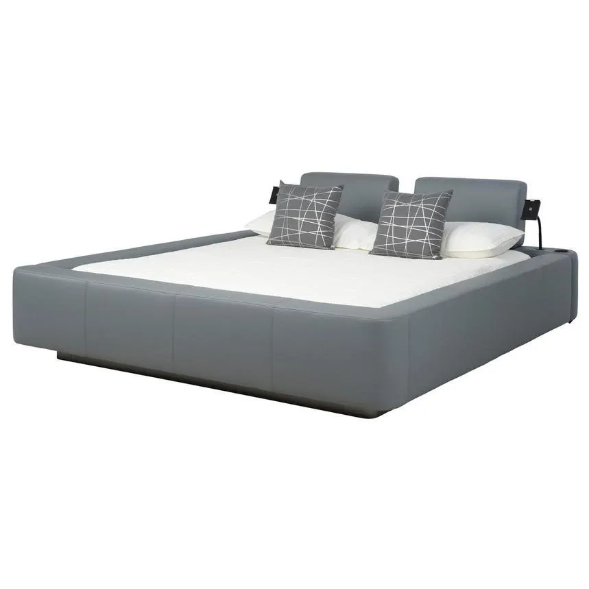 Cassie Grey King Platform Bed