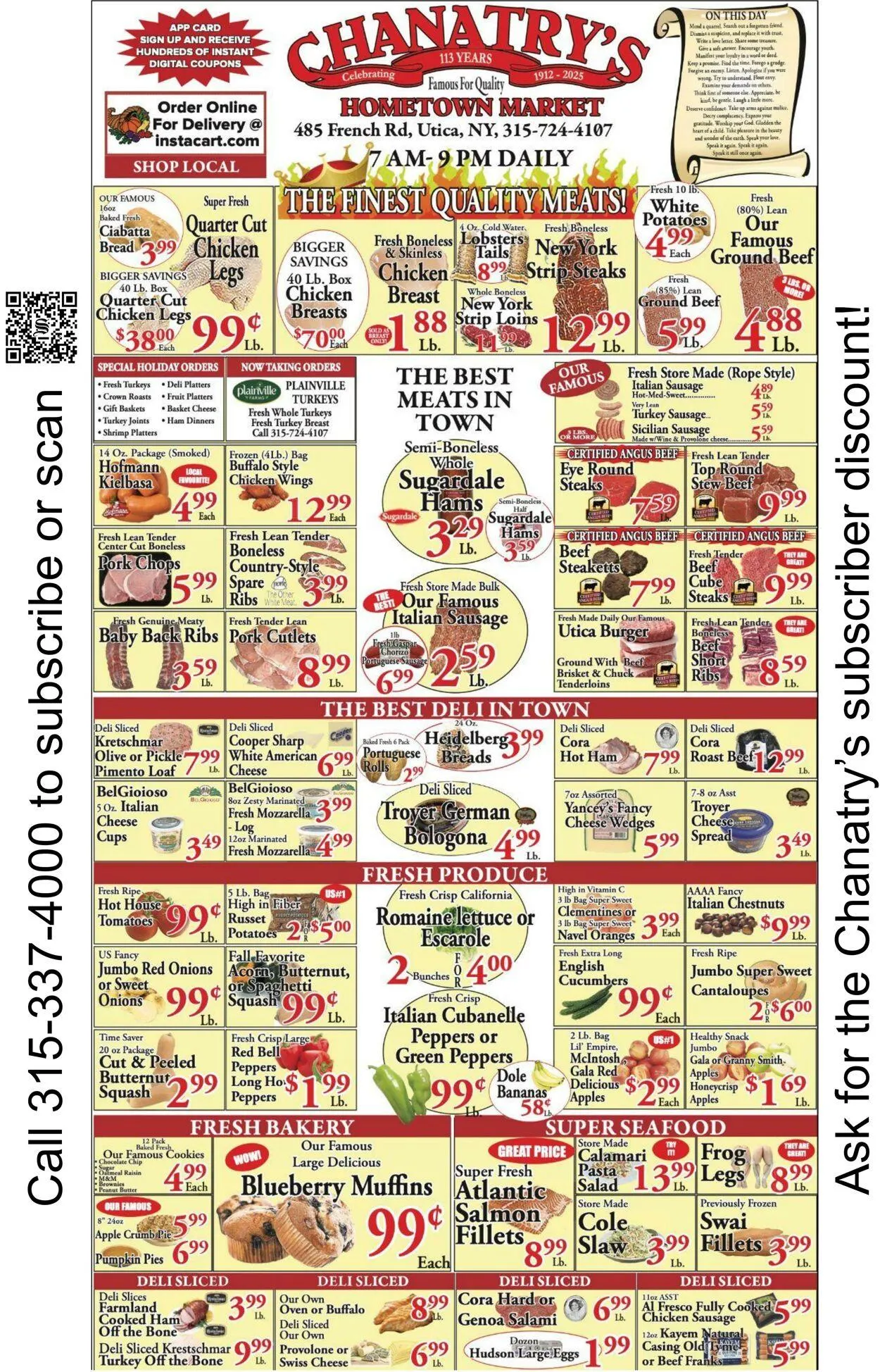 Weekly ad Chanatry's Hometown Market from October 25 to October 31 2025 - Page 2