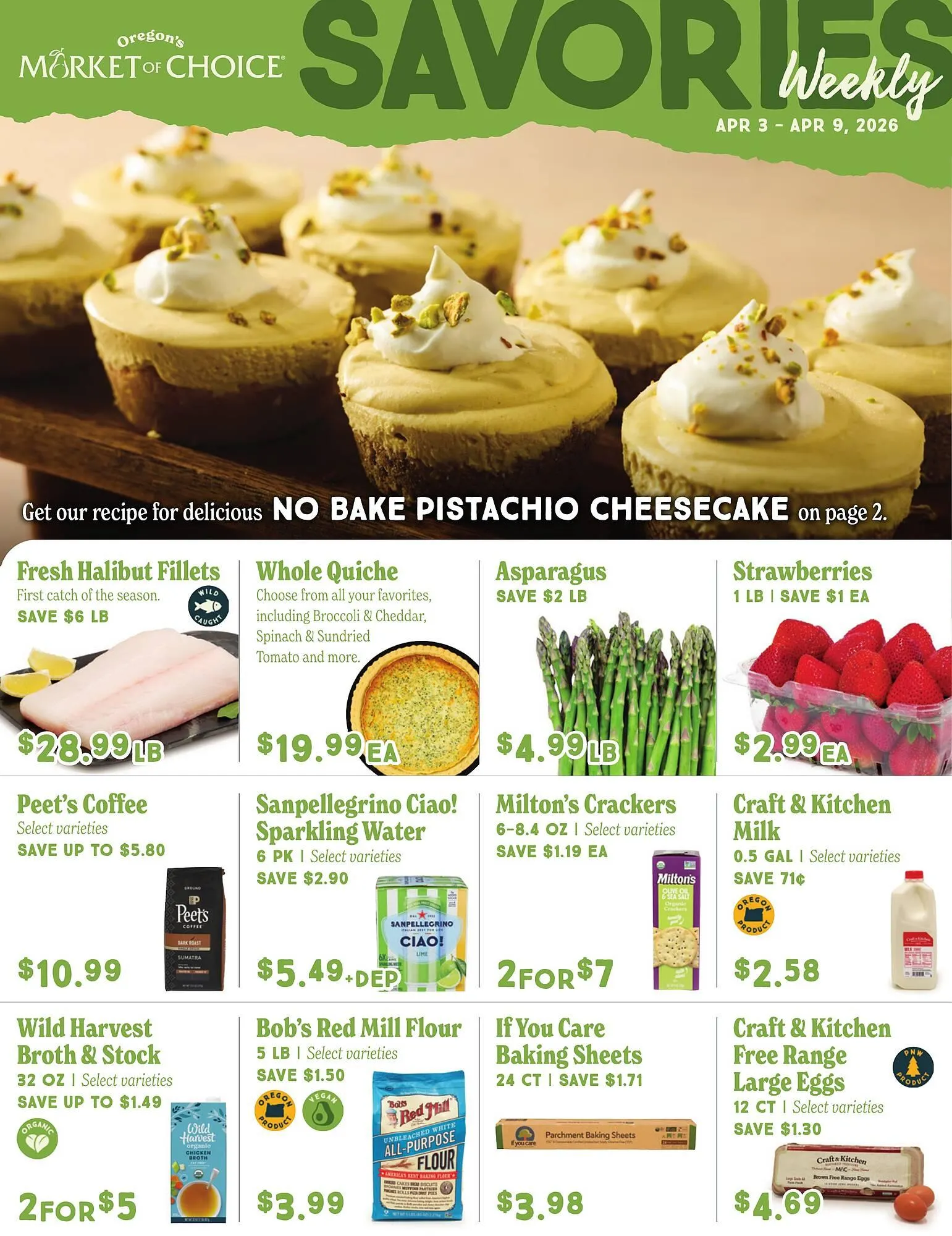 Weekly promotion Market of Choice weekly ad spanning from April 3 to April 9 2026 - Page 1 for Catalogue 365