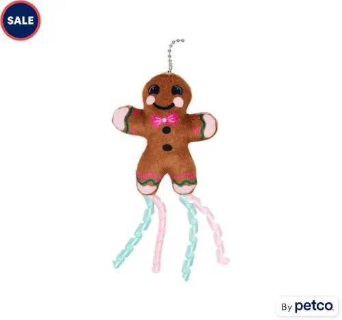 Merry Makings Gingerbread Teaser Attachment Cat Toy