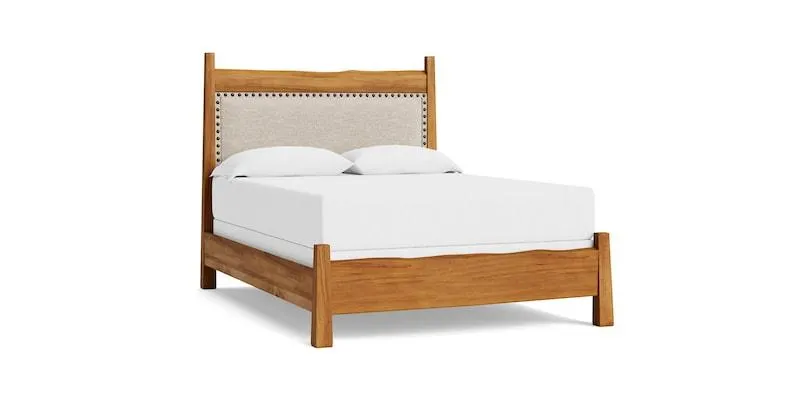 Heritage Live Edge Upholstered Bed
