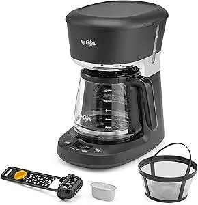 Mr. Coffee 12 Cup Dishwashable Coffee Maker with Advanced Water Filtration & Permanent Filter