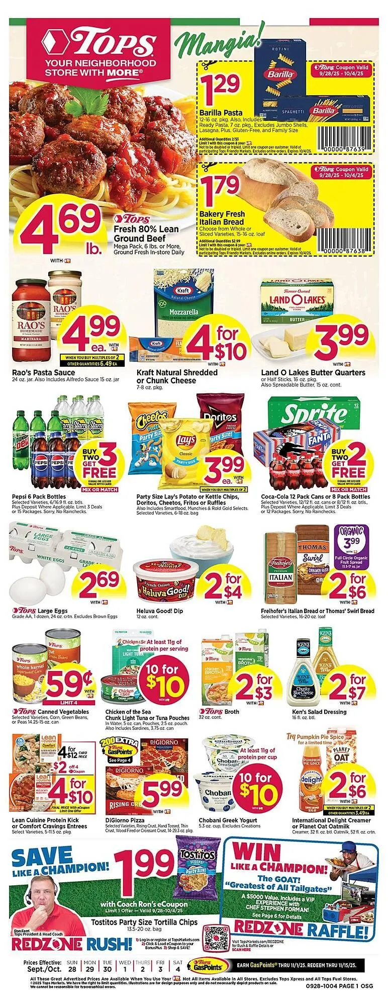 Weekly ad Tops weekly ad from September 28 to October 4 2025 - Page 1