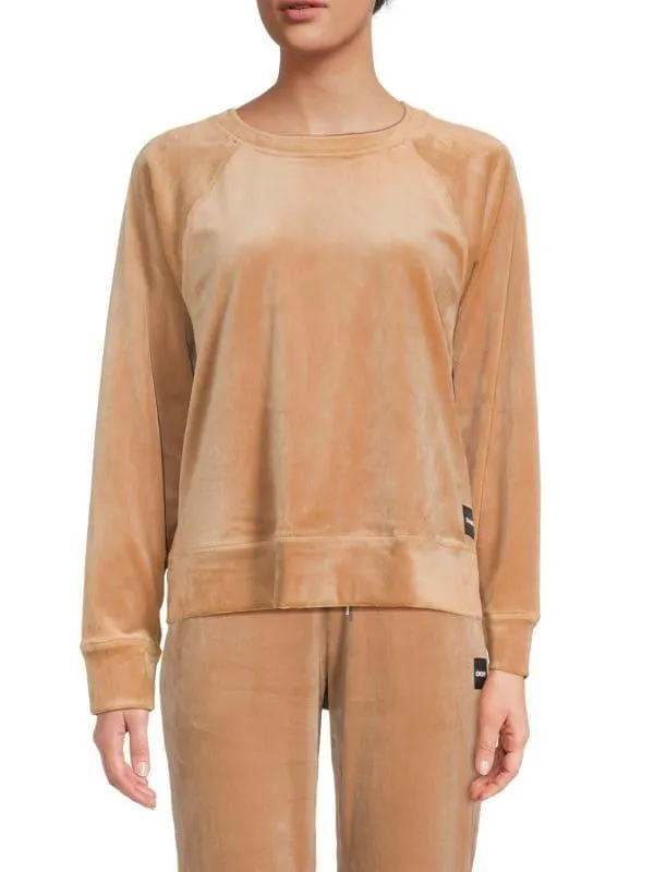 Raglan Sleeve Velour Sweatshirt