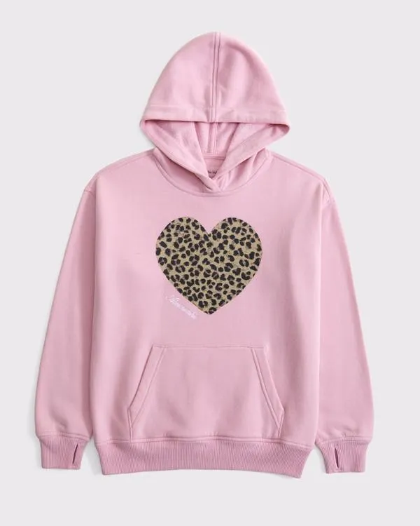 legging-friendly graphic logo popover hoodie