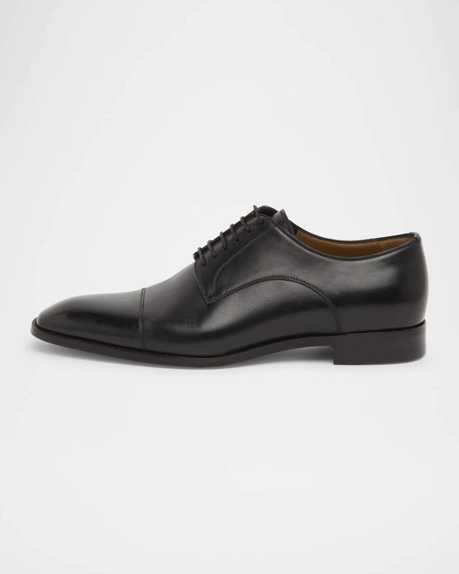 Men's Leather Red-Sole Derby Shoes