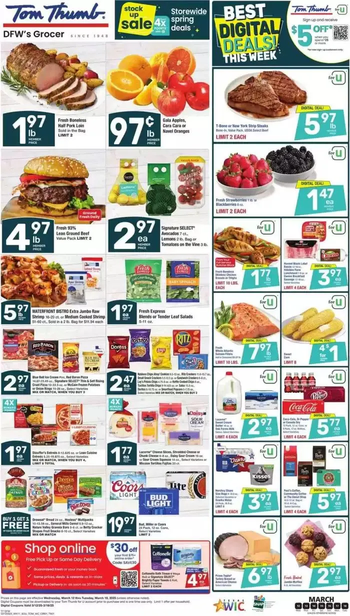 Weekly ad Catalog Tom Thumb from March 12 to March 18 2025 - Page 1