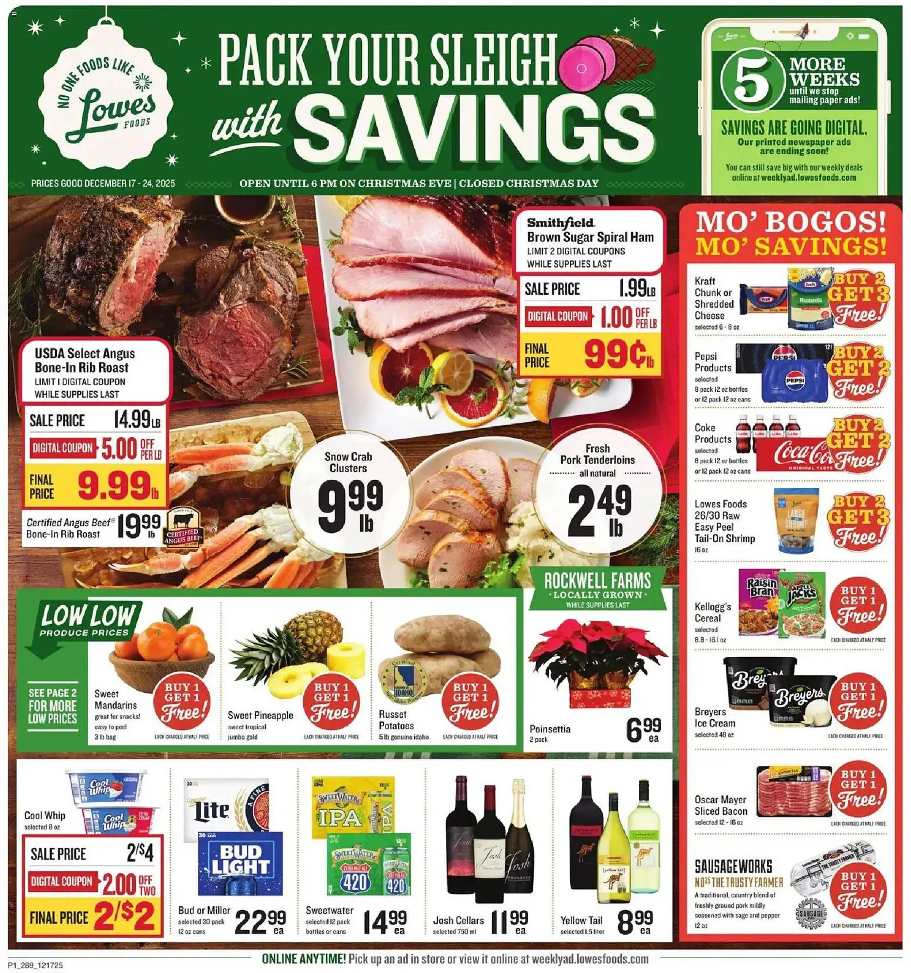 Weekly ad Lowes Foods weekly ad from December 17 to December 25 2025 - Page 1
