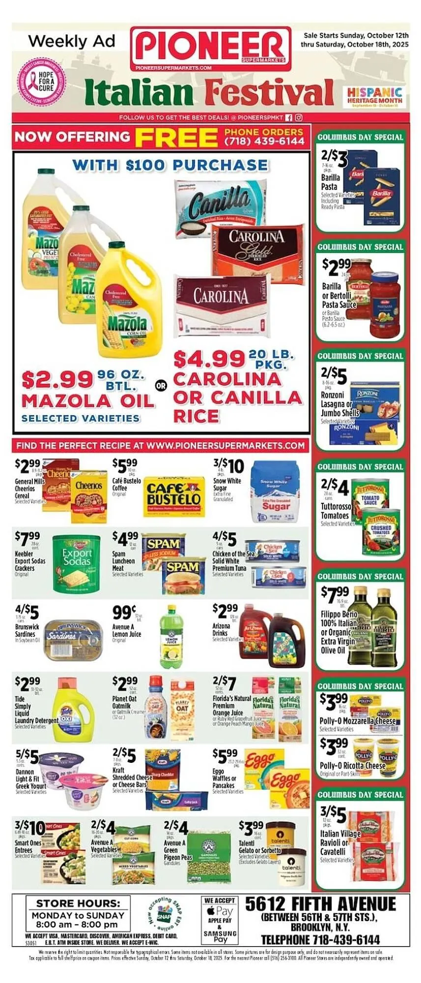 Weekly ad Pioneer Supermarkets weekly ad from October 12 to October 18 2025 - Page 1