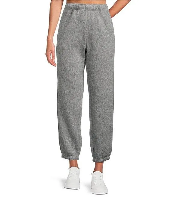 Coordinating Cotton Fleece Elastic Waist Whipstitch Classic Sweatpants