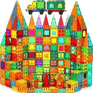 CuteTiger Mangetic Tiles, 100PCS Magnet Building Toys, Magnetic Building Set for Kids, Stacking Blocks, Perfect STEM Toys Gift for Boys and Girls