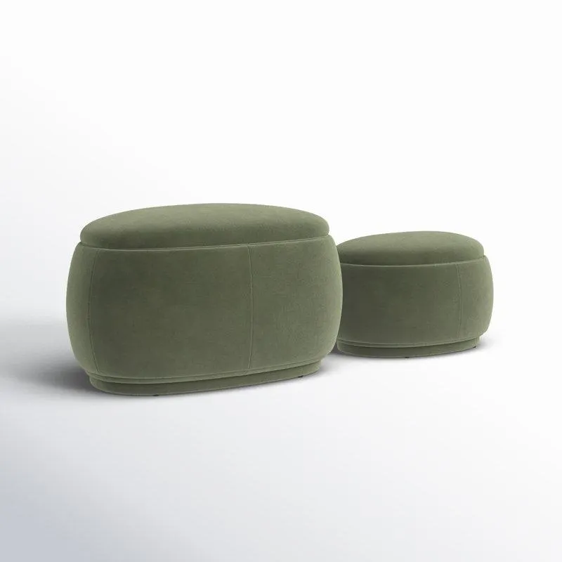 Hoya 2 - Piece Upholstered Storage Ottoman