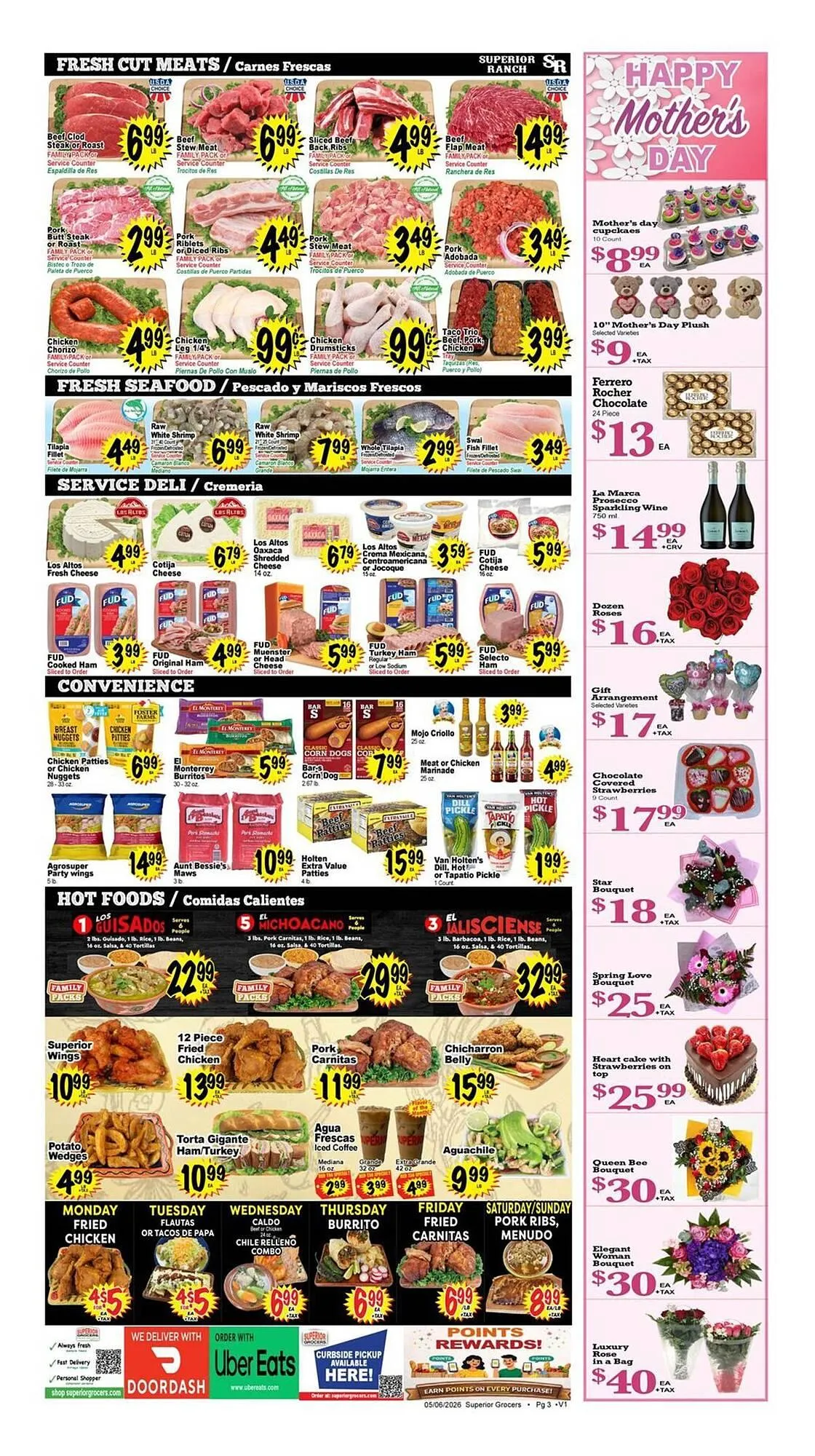 Weekly promotion Superior Grocers weekly ad spanning from May 6 to May 12 2026 - Page 3 for Catalogue 365