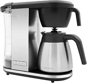 Bonavita Enthusiast 8 Cup Drip Coffee Brewer, Pour Over, SCA Certified Coffee Machine with Thermal Carafe, Stainless Steel Panel, Removable Reservoir