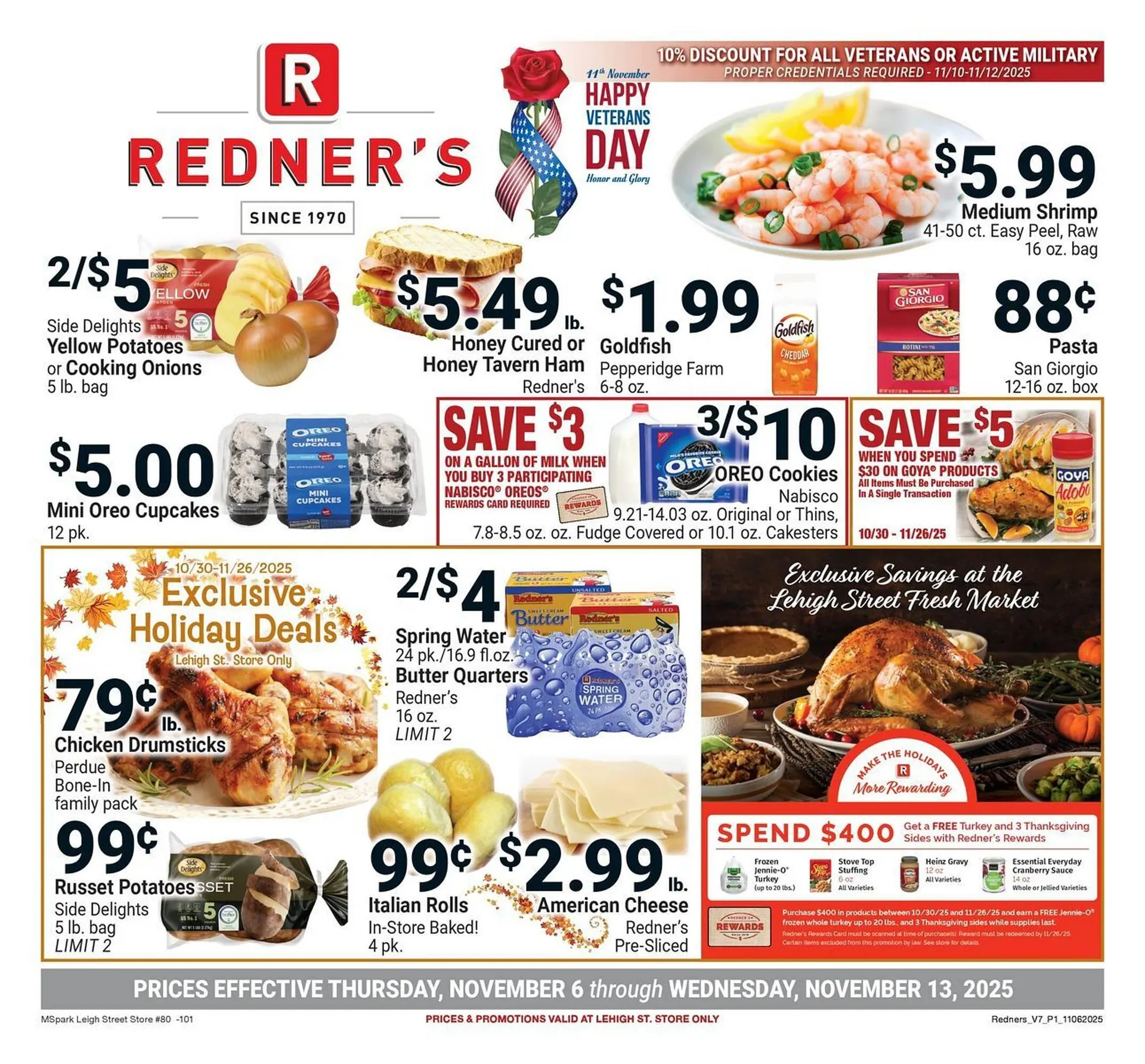 Weekly ad Redner's Warehouse weekly ad from November 6 to November 12 2025 - Page 1