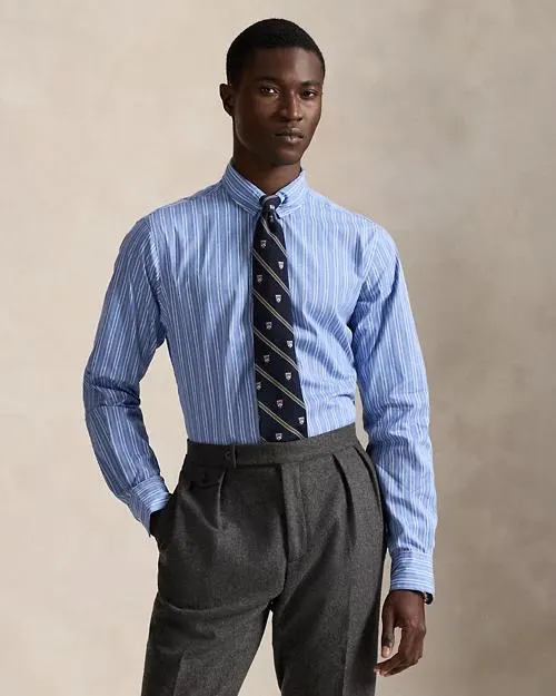 Custom Fit Striped Dobby Shirt