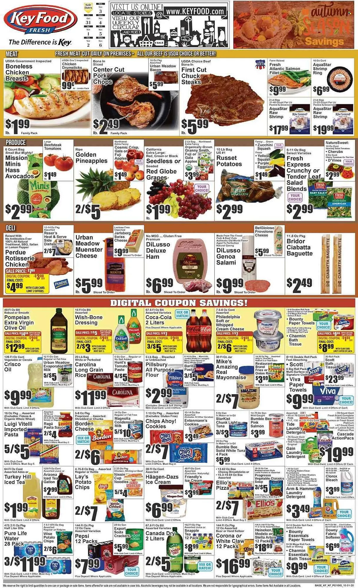 Weekly ad Key Food circular from October 31 to November 6 2025 - Page 1