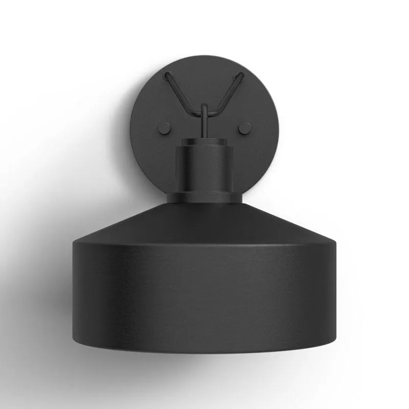 Single Light Bell Outdoor Steel Wall Light