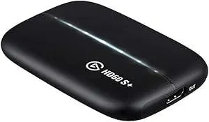 Elgato HD60 S+, External Capture Card, Stream and Record in 1080p60 HDR10 or 4K60 HDR10 with ultra-low latency on PS5, PS4/Pro, Xbox Series X/S, Xbox One X/S, in OBS and more, works with PC and Mac