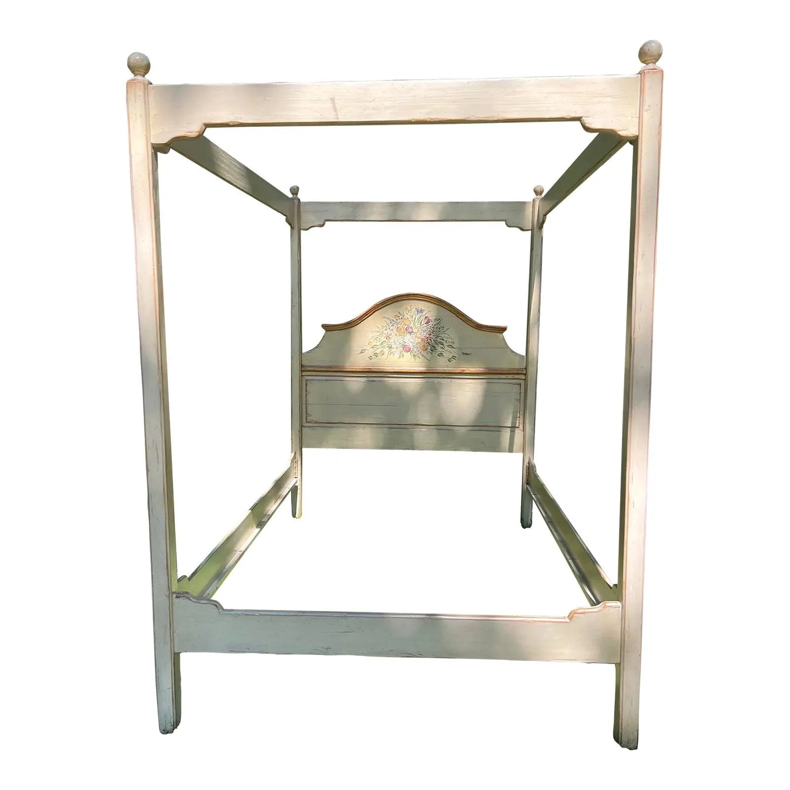 Woodland Furniture Hand Painted Queen Canopy Bed