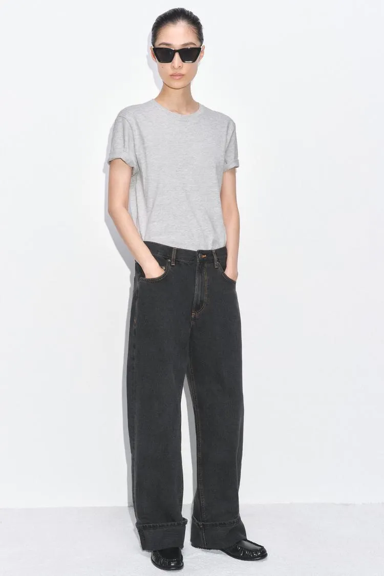 ZW COLLECTION MID-RISE BAGGY JEANS