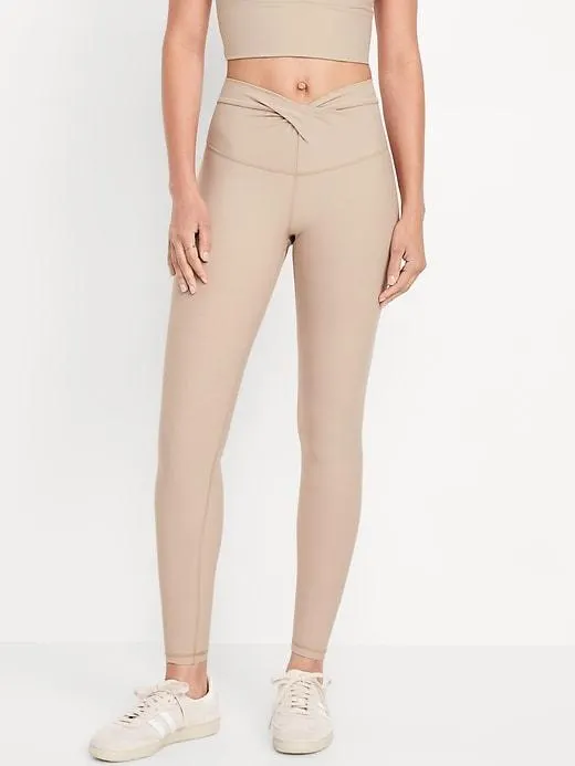 Extra High-Waisted PowerSoft Twist-Front Leggings