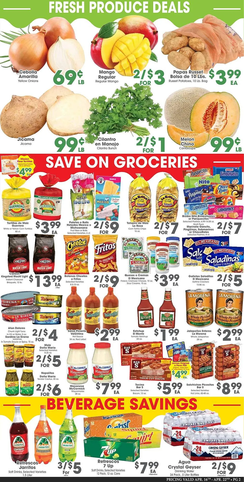 Weekly ad Arteagas Food Center Weekly Ad from April 16 to April 22 2025 - Page 2