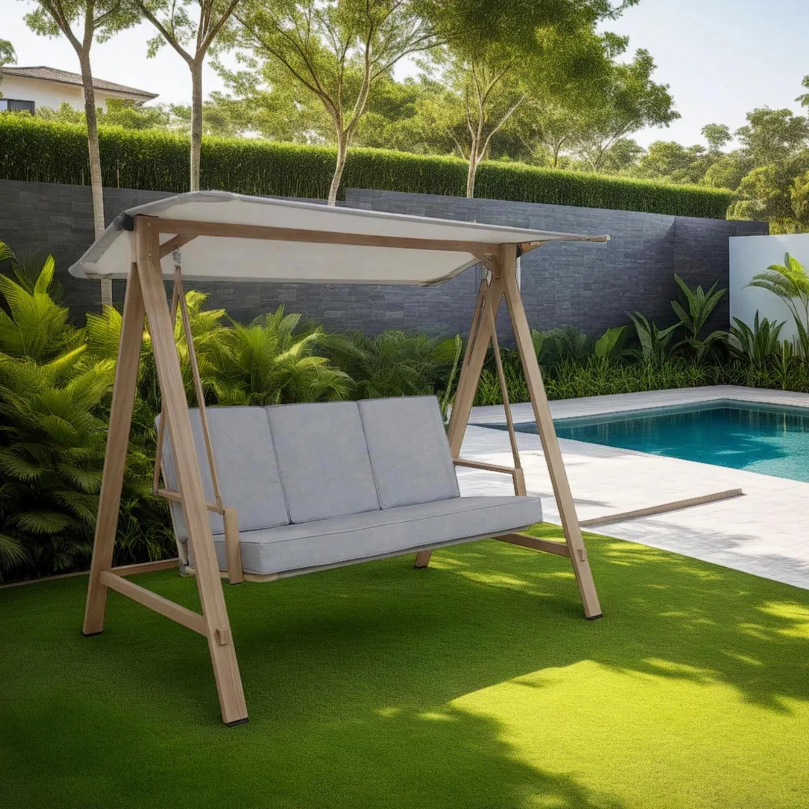 Amazonia 3 Seater Outdoor Porch Swing