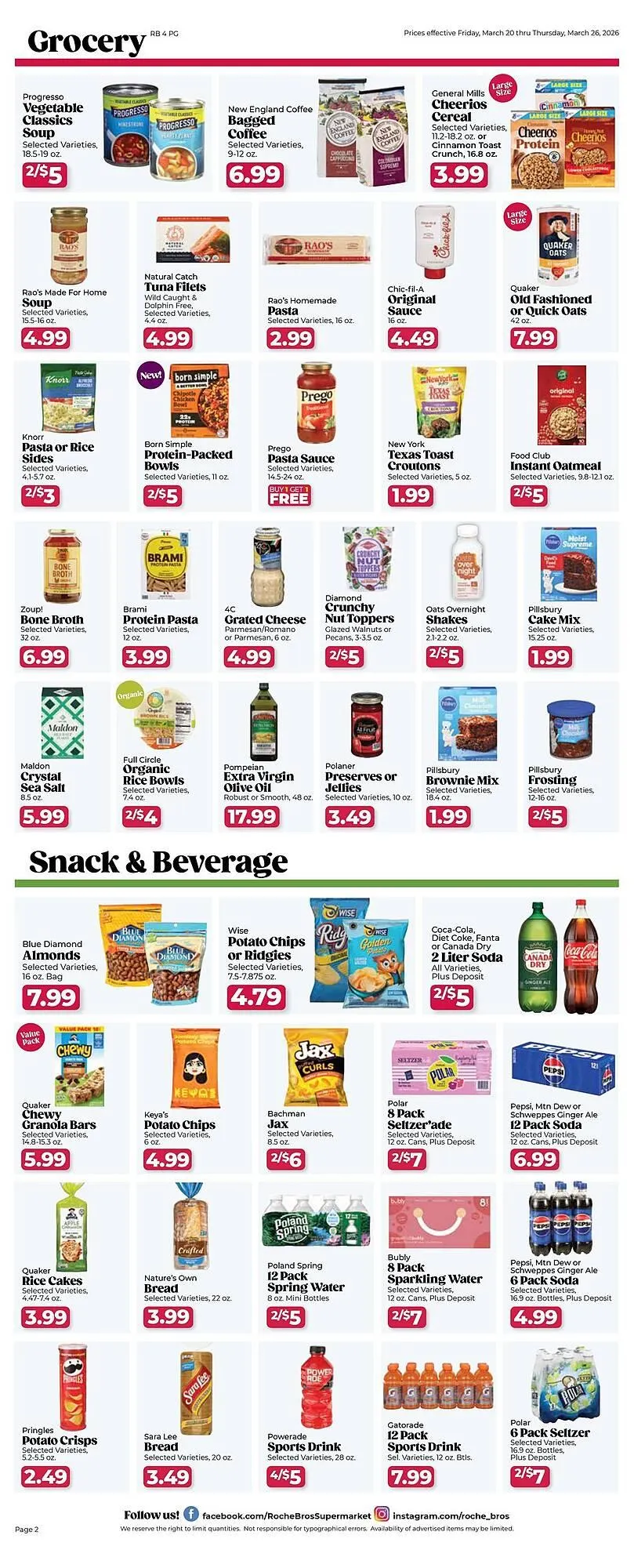 Weekly ad Roche Bros weekly ad from March 20 to March 26 2026 - Page 2