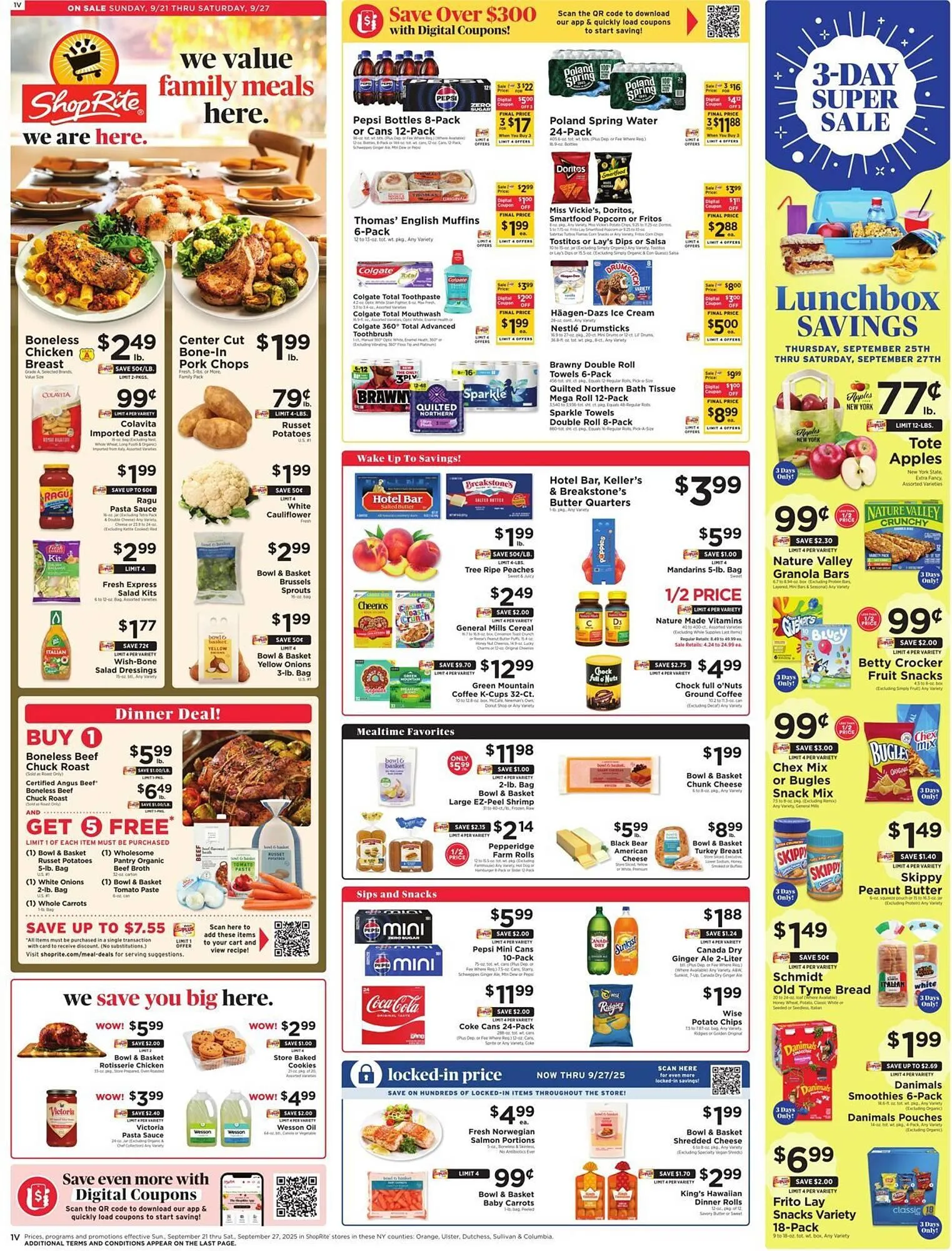 Weekly ad ShopRite flyer from September 18 to September 27 2025 - Page 1