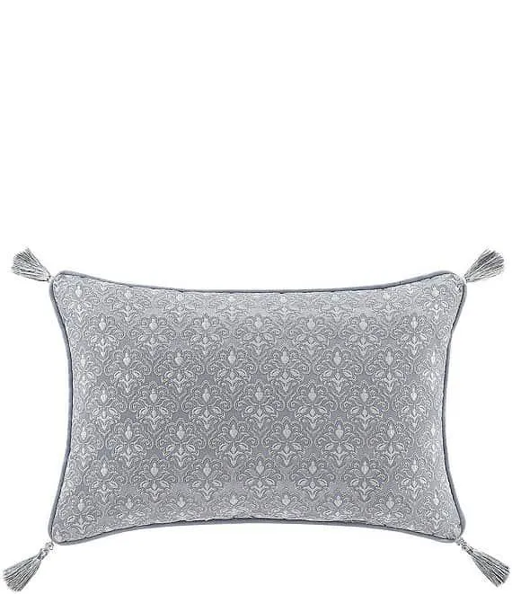 Sondra Multi-Colored Tassel Woven Foulard Reversible Boudoir Decorative Pillow