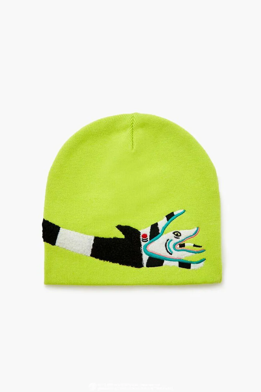 Beetlejuice Beetlejuice Sandworm Chenille Patch Beanie