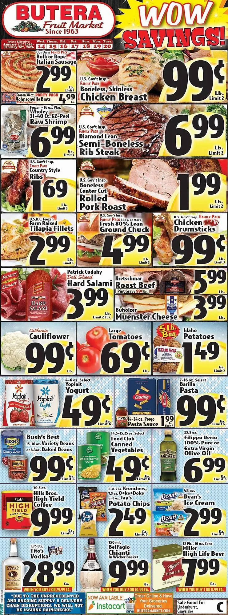 Weekly ad Butera weekly ad from January 14 to January 20 2026 - Page 1