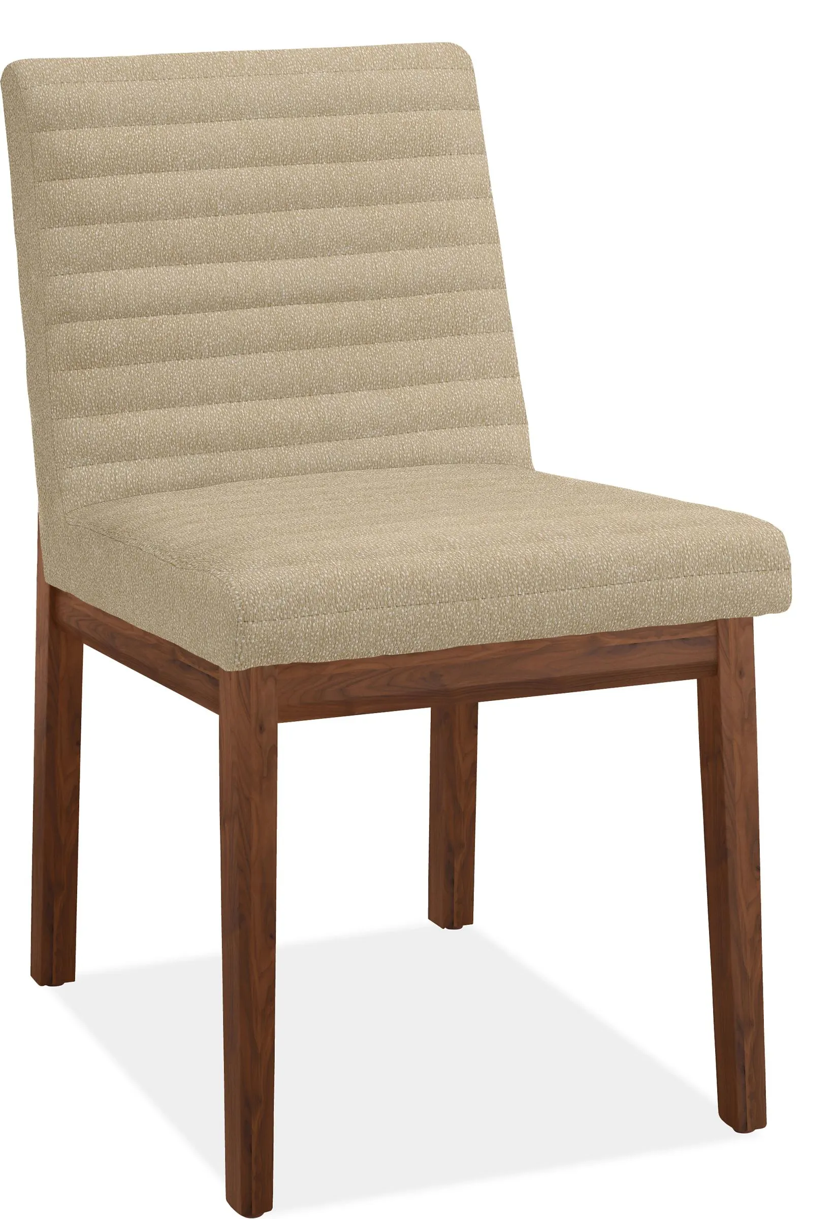 Olsen Side Chair in Britten Natural with Walnut Legs