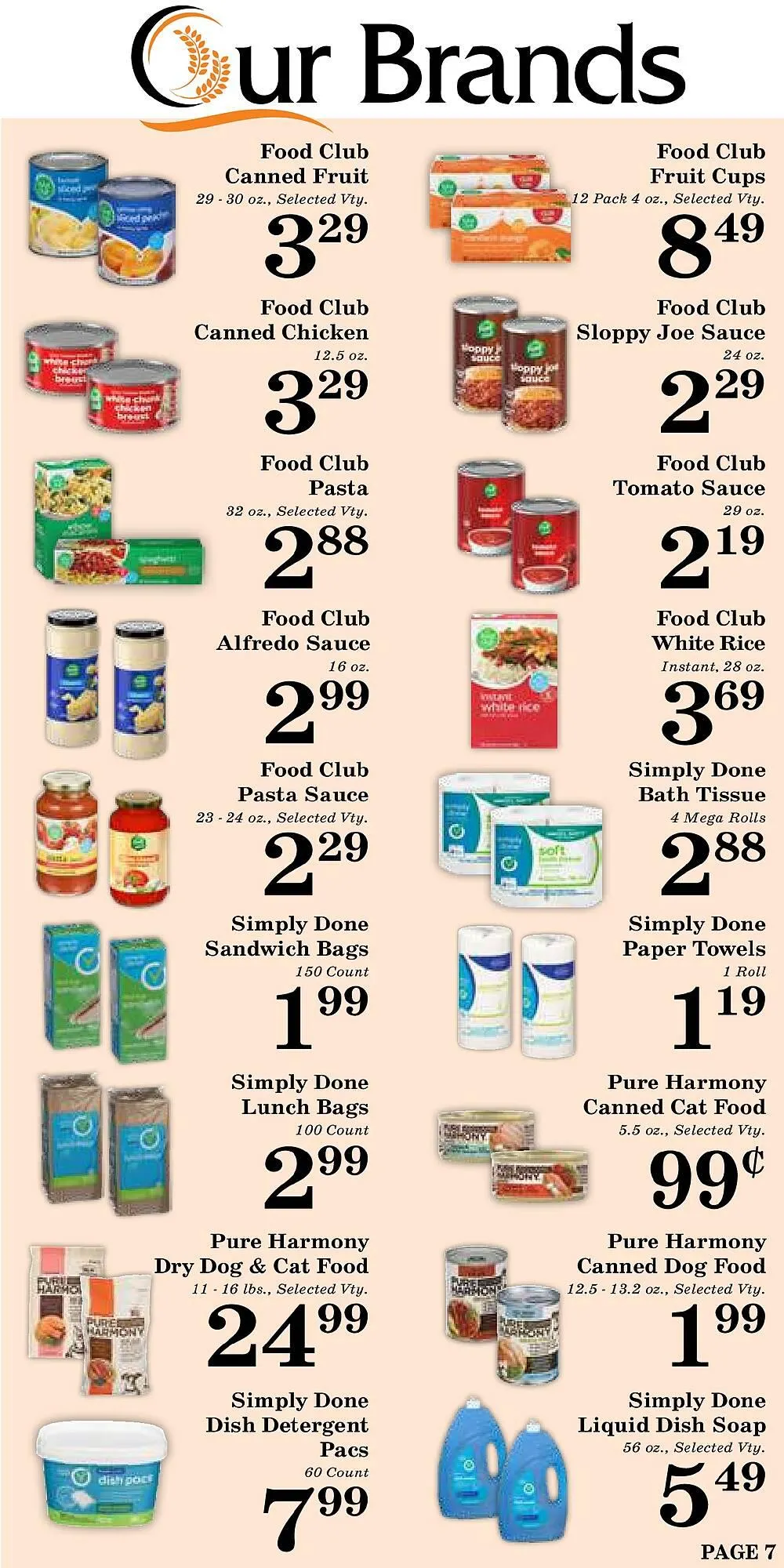Weekly promotion Harvest Foods weekly ad spanning from September 3 to September 30 2025 - Page 8 for Catalogue 365