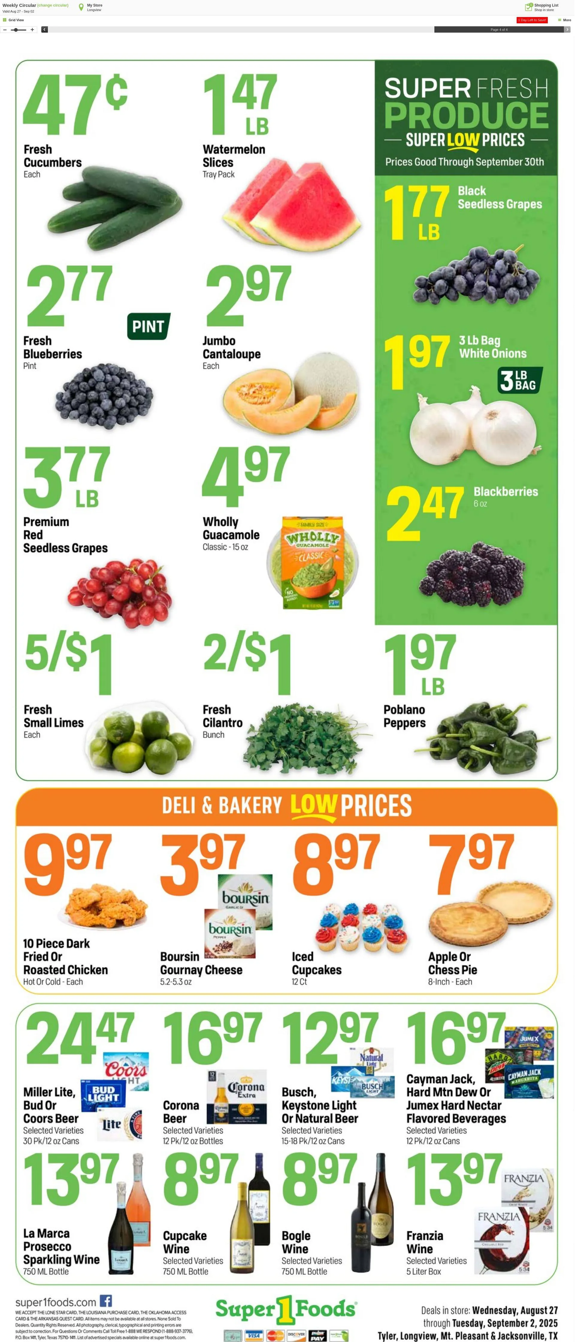 Weekly ad Super1Foods from September 3 to September 9 2025 - Page 4