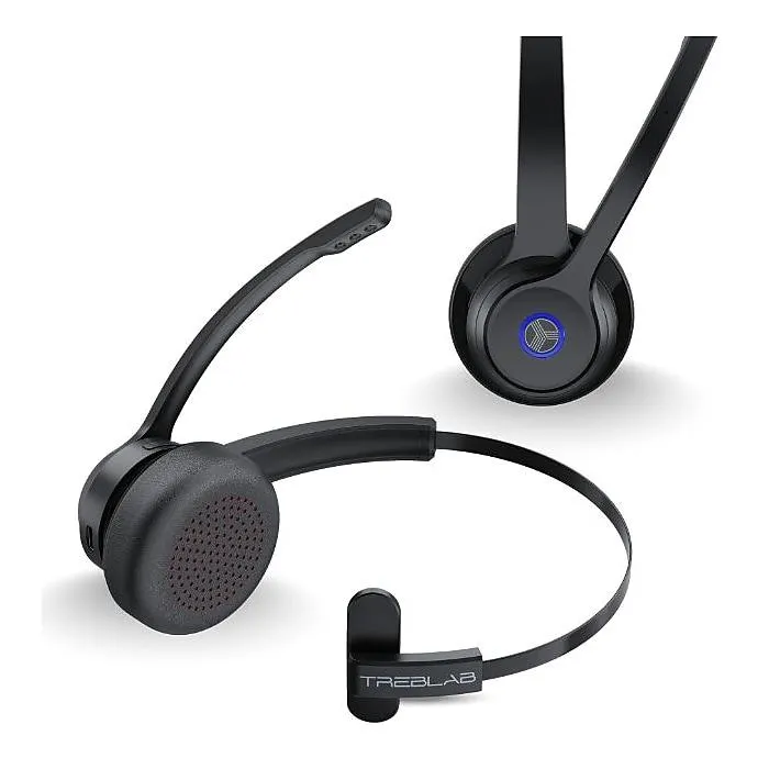 Treblab C7 Noise Canceling Bluetooth Stereo Computer Headset,