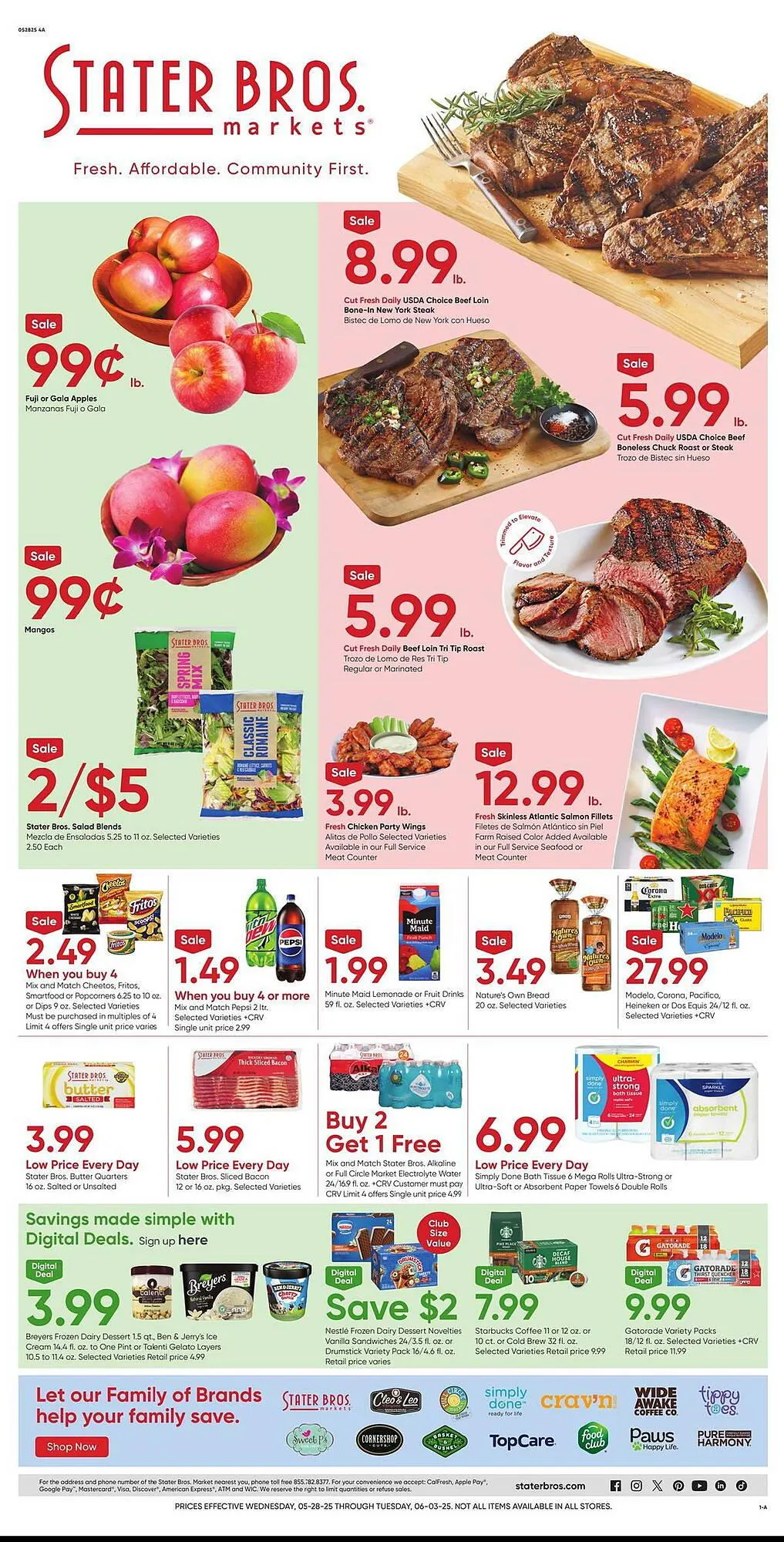 Weekly ad Stater Bros Weekly Ad from May 28 to June 3 2025 - Page 1